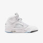 JORDAN | AIR JORDAN 5 RETRO OG { WHITE METALLIC