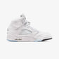 JORDAN | AIR JORDAN 5 RETRO OG { WHITE METALLIC