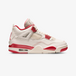 Jordan | AIR JORDAN 4 RETRO { PALE IVORY/SIERRA RED-TOUGH RED