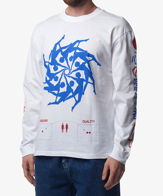 EDWIN | MIND DRIFTER T-SHIRT LS { WHITE