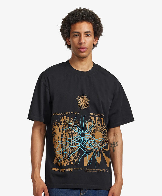 EDWIN | ANALOGUE METAPHOR T-SHIRT { BLACK