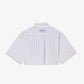 EDWIN | W' ALIX SHIRT SS { GREY/WHITE
