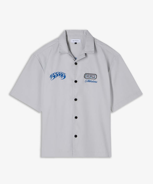 EDWIN | STAFF UNIFORM SHIRT SS { PALE GREY