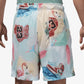 JORDAN | JORDAN ESSENTIALS PRINTED MESH SHORTS { SAIL/GLACIER BLUE