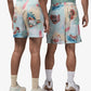 JORDAN | JORDAN ESSENTIALS PRINTED MESH SHORTS { SAIL/GLACIER BLUE