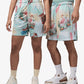 JORDAN | JORDAN ESSENTIALS PRINTED MESH SHORTS { SAIL/GLACIER BLUE