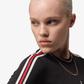 NIKE | BROOKLYN LONG-SLEEVE DRESS { BLACK/ GYM RED/ SAIL