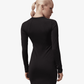 NIKE | BROOKLYN LONG-SLEEVE DRESS { BLACK/ GYM RED/ SAIL