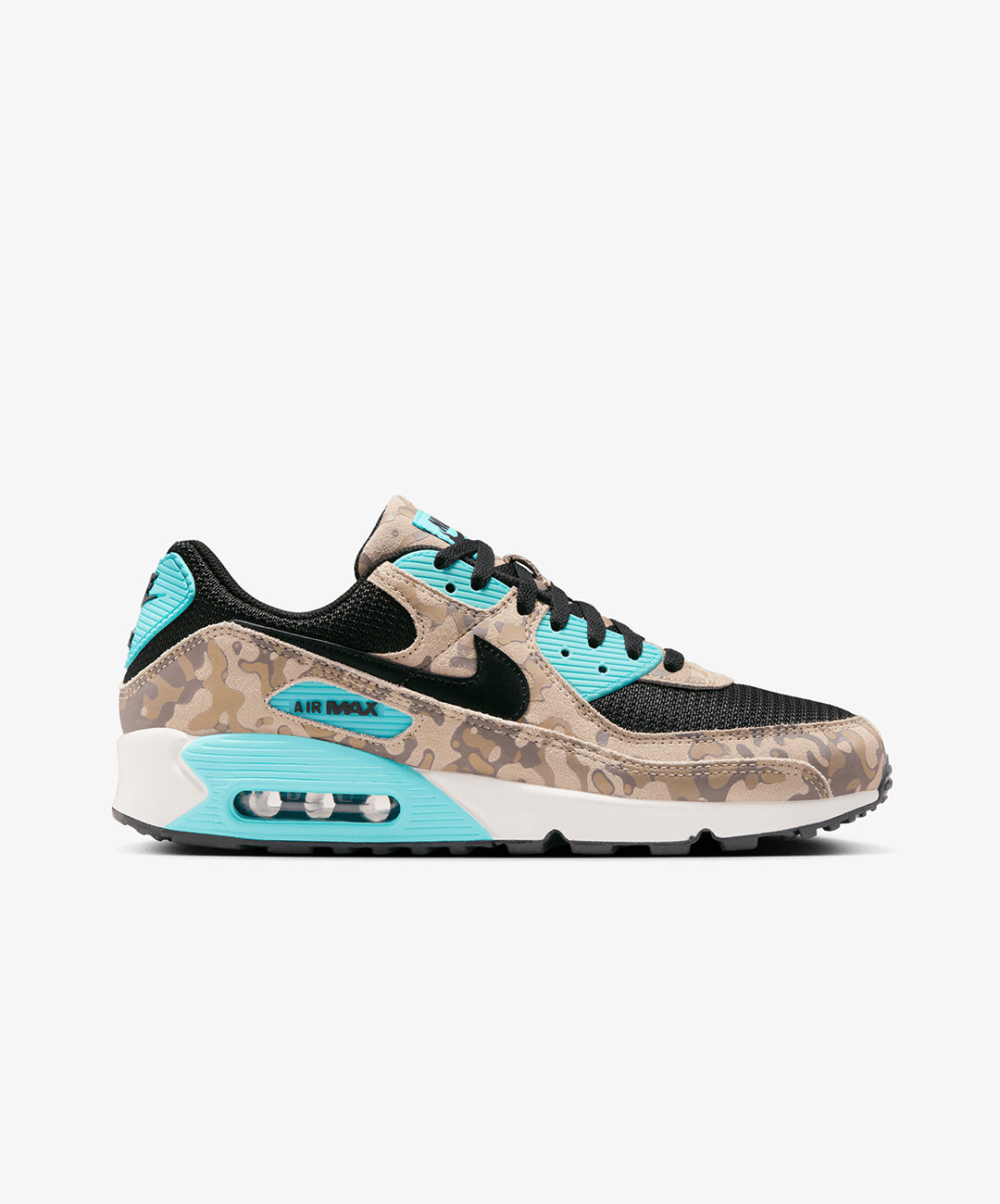 Nike | AIR MAX 90 { SANDDRIFT/BLACK-AURORA GREEN-KHAKI