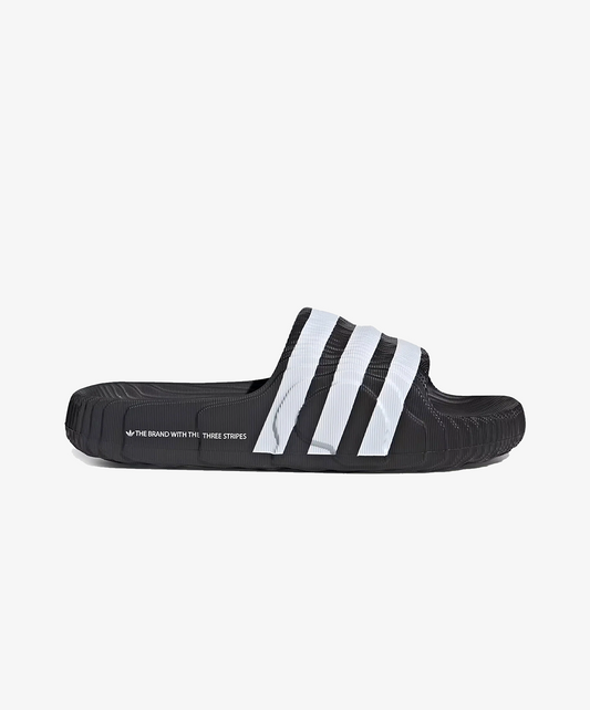 ADIDAS ORIGINALS | ADILETTE 22 SLIDES { CORE BLACK/CLOUD WHITE