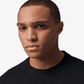 JORDAN | EMBROIDERED JUMPMAN T-SHIRT { BLACK