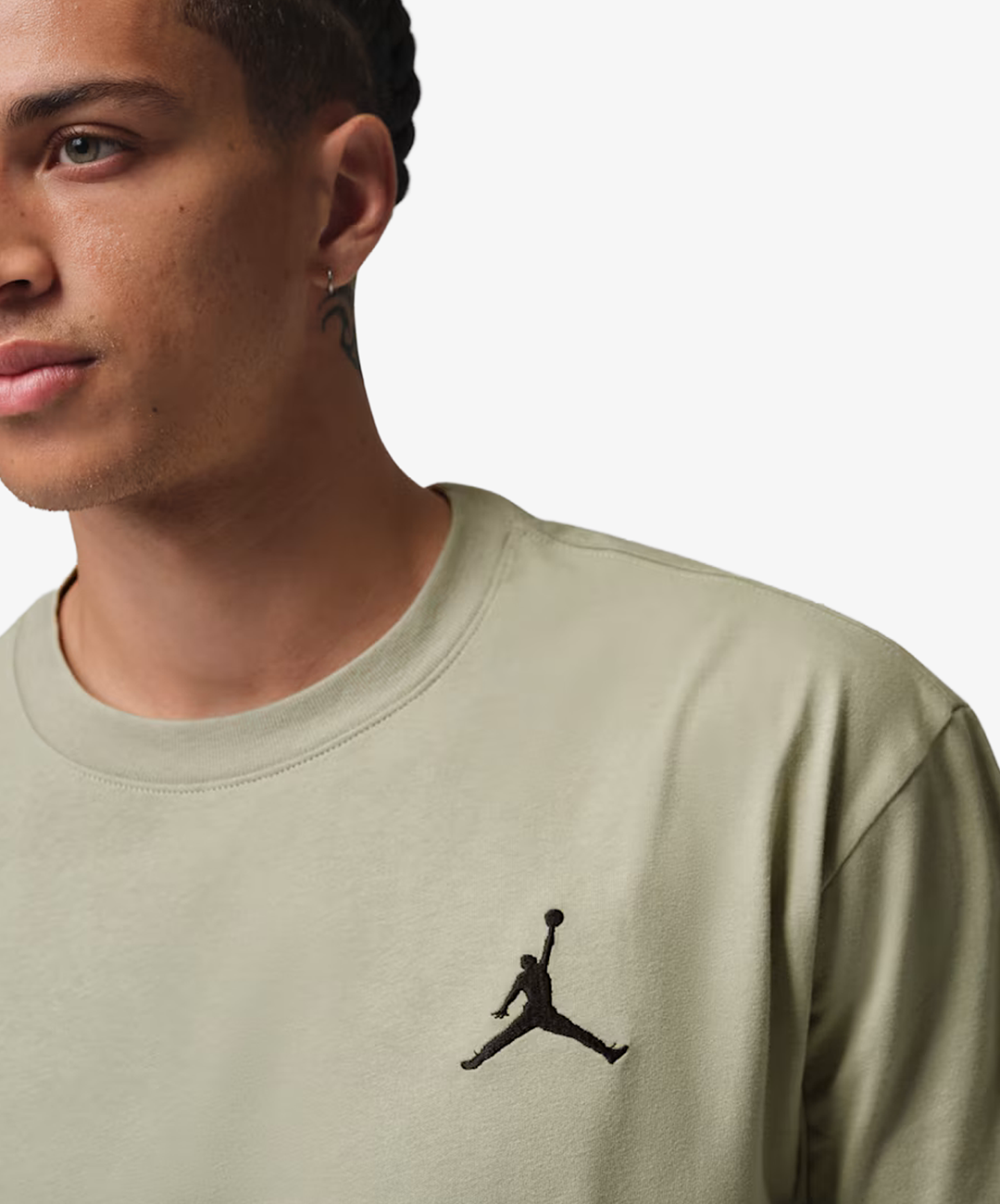 JORDAN | EMBROIDERED JUMPMAN T-SHIRT { SPRUCE FOG/BLACK – Superkicks