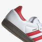 Adidas Originals | SAMBA OG  { CLOUD WHITE/BETTER SCARLET/SUPPLIER COLOUR