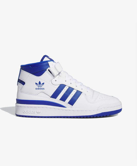 ADIDAS ORIGINALS | FORUM MID { CLOUD WHITE/ROYAL BLUE