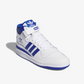 ADIDAS ORIGINALS | FORUM MID { CLOUD WHITE/ROYAL BLUE