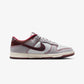 NIKE | DUNK LOW RETRO SE { PURE PLATINUM/WOLF GREY/TEAM RED/BURGUNDY CRUSH