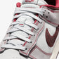 NIKE | DUNK LOW RETRO SE { PURE PLATINUM/WOLF GREY/TEAM RED/BURGUNDY CRUSH