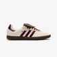 ADIDAS ORIGINALS | SAMBA LONG TONGUE { CREAM WHITE/MAROON/GOLD METALLIC
