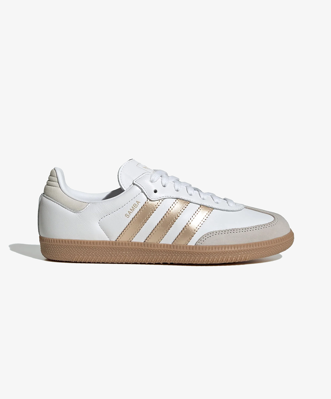 ADIDAS ORIGINALS | SAMBA OG { CLOUD WHITE/WONDER GOLD MET./GREY ONE