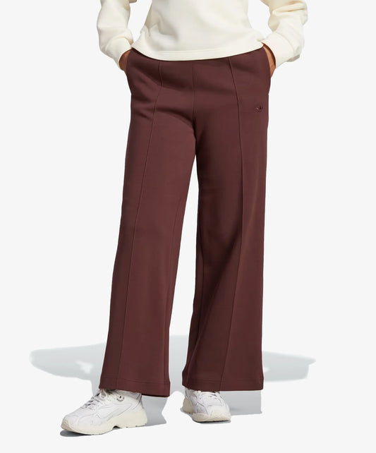 Adidas Originals | PREMIUM ESSENTIALS WIDE-LEG PINTUCK PANTS  { BROWN
