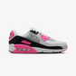 Nike | AIR MAX 90 { WHITE/WOLF GREY-PINK GLOW-BLACK