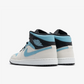 JORDAN | AIR JORDAN 1 MID { SUMMIT WHITE/BLUE CHILL-BLACK