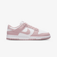 NIKE | DUNK LOW { WHITE/PARTICLE ROSE-WHITE