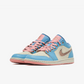 JORDAN | AIR JORDAN 1 LOW SE { DENIM TURQ/SMOKEY BLUE-RED STARDUST