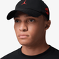 Jordan | CLUB UNSTRUCTURED CAP { BLACK/ CHILE RED