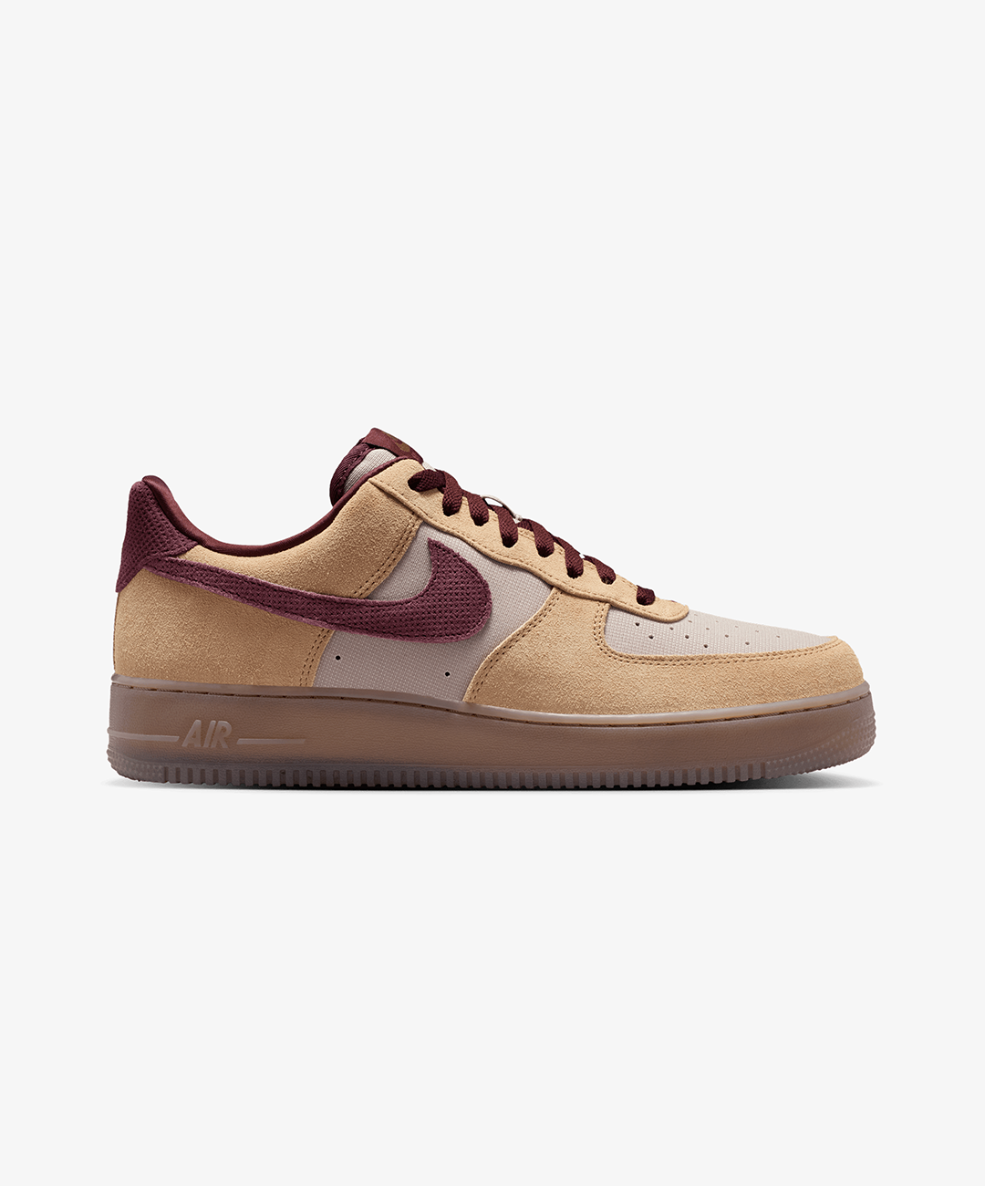 Nike | AIR FORCE 1 '07 PREMIUM { LINEN/BURGUNDY CRUSH-MOON PARTICLE