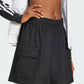 Adidas Originals | ESSENTIALS WOVEN HIGH-WAIST CARGO SHORTS { BLACK