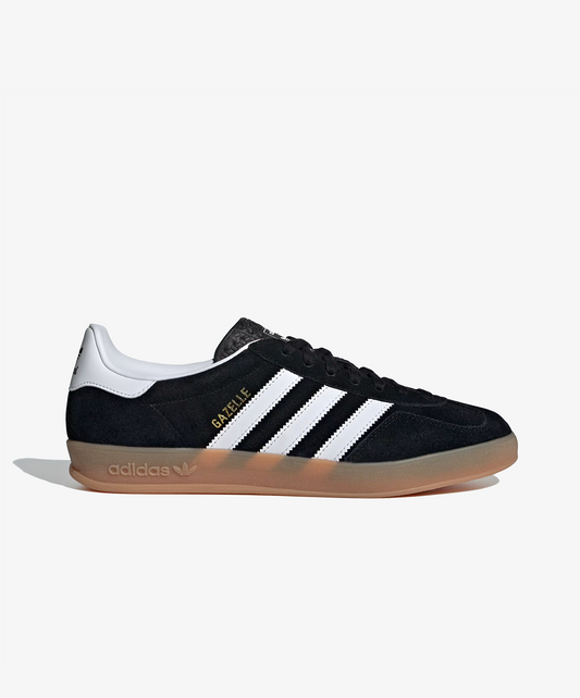 ADIDAS ORIGINALS | GAZELLE INDOOR { CORE BLACK/CLOUD WHITE/GUM