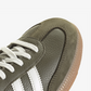 ADIDAS ORIGINALS | SAMBA OG { MEDIUM DARK KHAKI/OFF WHITE-GUM