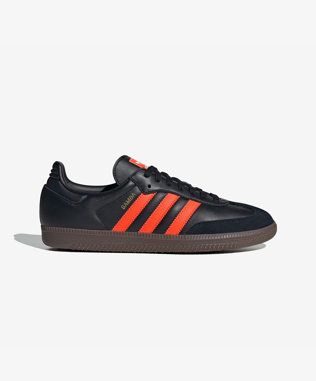 ADIDAS ORIGINALS | SAMBA OG { CORE BLACK/IMPACT ORANGE/GUM