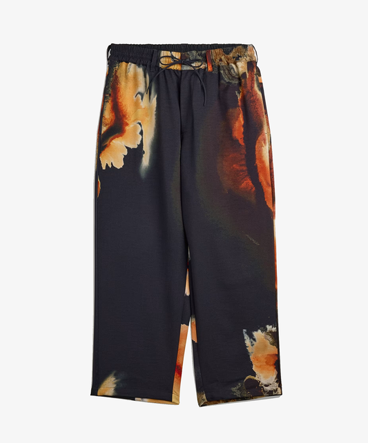 Y-3 | AOP SPORT UNIFORM TRACK PANTS { BLACK/MULTI