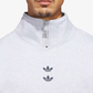ADIDAS ORIGINALS | x CHAVARRIA WATSONVILLE MOCKNECK SWEATER { LIGHT GREY/ LEGEND INK