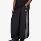 Y-3 | RAW EDGE 3 STRIPES WIDE PANTS { BLACK