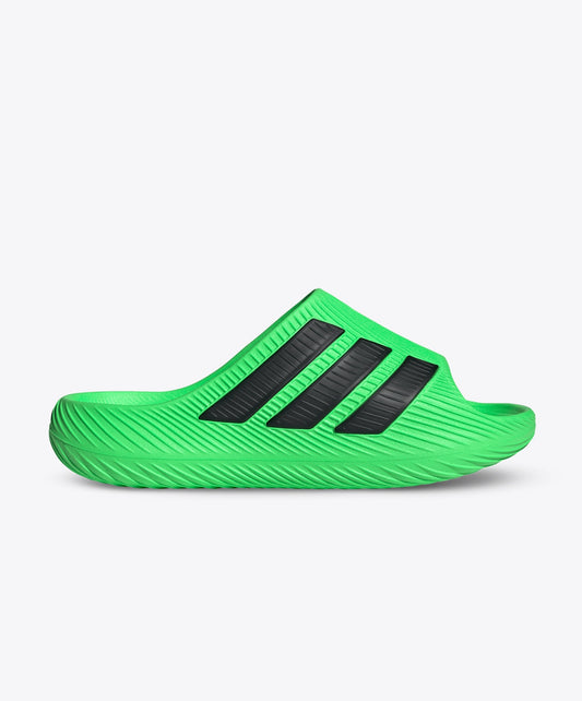 ADIDAS | PURECHILL SLIDES { SCREAMING GREEN/CORE BLACK
