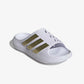 ADIDAS | PURECHILL SLIDES { CLOUD WHITE/GOLD METALLIC/GOLD METALLIC
