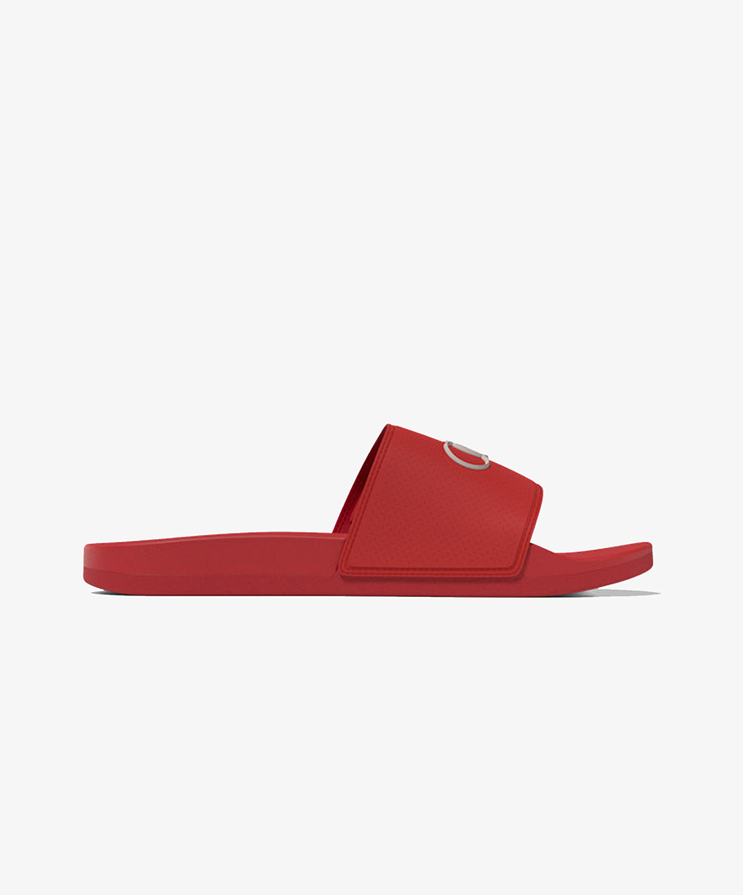 ADIDAS |ADILETTE COMFORT AUDI REVOLUT F1 TEAM SLIDES { HI-RES RED / HI-RES RED / CHALK PEARL