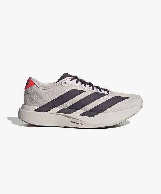 ADIDAS | ADIZERO EVO SL WOVEN AUDI REVOLUT F1 TEAM { CHALK PEARL / UTILITY BLACK / HI-RES RED