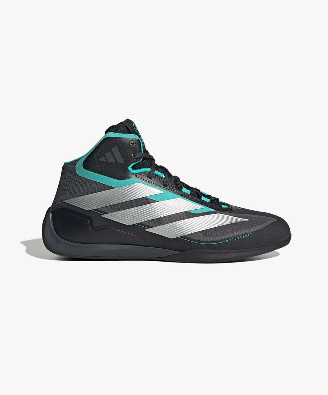 ADIDAS | FEROZA MID MER TENNIS { CORE BLACK / SILVER METALLIC / SEMI MINT RUSH