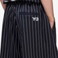 Y-3 | Y-3 MESH PINSTRIPE SHORTS { BLACK