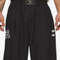 Adidas Originals | x CHAVARRIA PINSTRIPE TRACK PANT { BLACK/WHITE