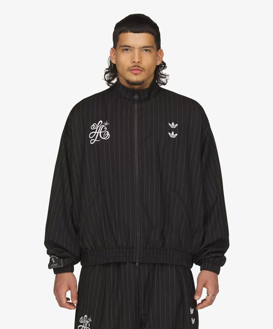 ADIDAS ORIGINALS | x CHAVARRIA PINSTRIPE TRACK JACKET { BLACK/WHITE