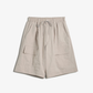 Y-3 | Y-3 WIDE LEG SHORTS { LIGHT BROWN