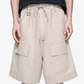 Y-3 | Y-3 WIDE LEG SHORTS { LIGHT BROWN