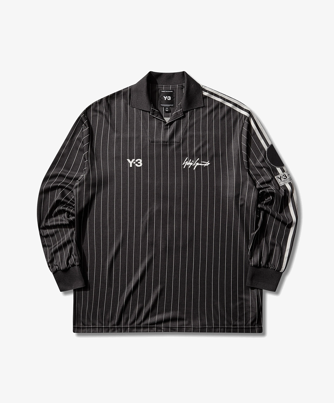 Y-3 | Y-3 ZINEDINE ZIDANE SOCCER LONG SLEEVE JERSEY { BLACK