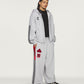 ADIDAS ORIGINALS | x CHAVARRIA FULL ZIP LOGO HOODIE { LIGHT GREY HEATHER