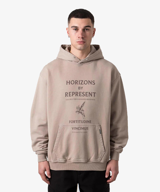 Represent | HORIZONS HOODIE  { TAUPE